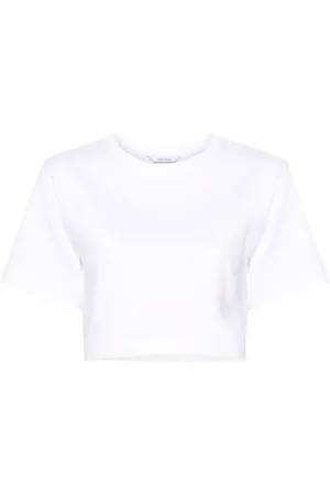 Max Mara Logo-print cropped T-shirt