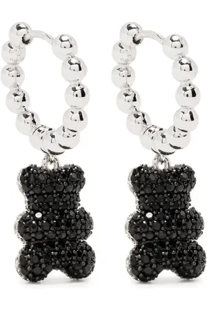 APM Monaco Baby Mood Yummy Bear hoop earrings