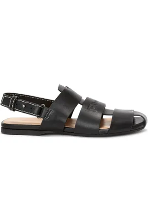 J.W.Anderson Logo-debossed leather fisherman sandals