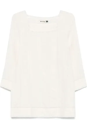 RIXO London Floral-embroidered mini dress