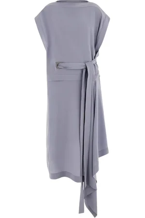 Salvatore Ferragamo Gancio-detail silk dress