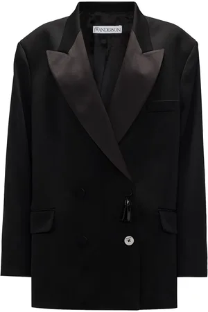 J.W.Anderson Double-breasted contrasting-collar blazer