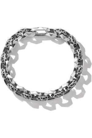 David Yurman Sterling Torqued Faceted Link bracelet (11.6mm)