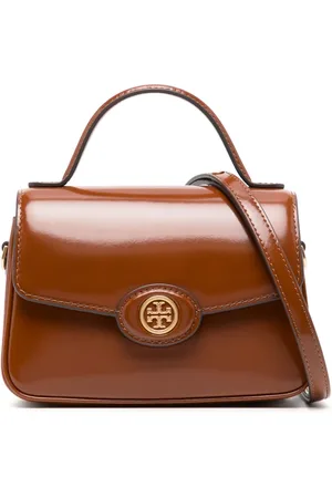 Tory Burch Robinson logo-plaque shoulder bag