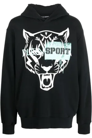 Philipp Plein Tiger-motif long-sleeved hoodie
