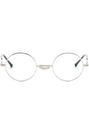 MATSUDA Round-frame titanium glasses