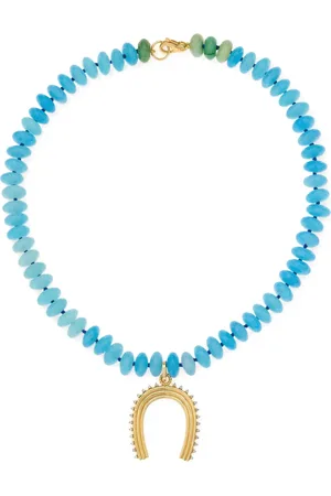 Adina Reyter 14K yellow diamond and jade necklace