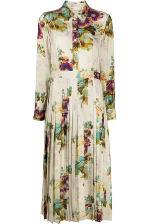 Tory Burch Floral-print midi shirtdress