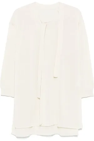 Issey Miyake Buttoned draped sweater