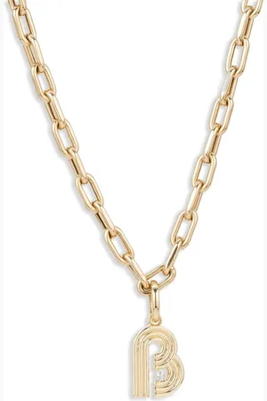 Adina Reyter 14K yellow Initial diamond pendant