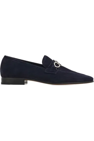 Salvatore Ferragamo Gancini suede loafers