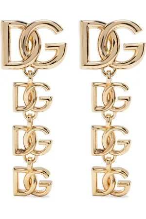 Dolce & Gabbana Logo-lettering drop earrings
