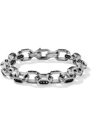 David Yurman Sterling Hex chain-link bracelet (9.5mm)