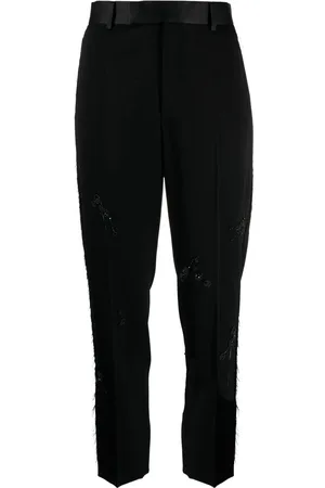 UNDERCOVER Embroidered straight-leg trousers