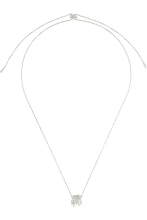 APM Monaco Croisette hoop pendant adjustable necklace