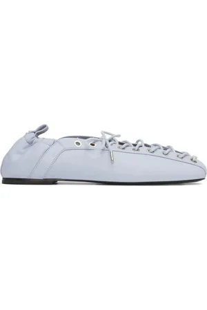 Ganni Lace-up ballet flats