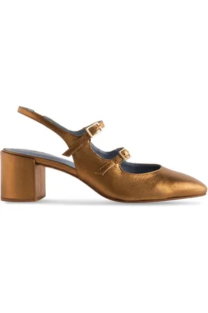 Blue Bird Slingback leather pumps