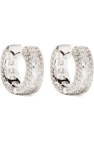 APM Monaco Pavé-setting earrings
