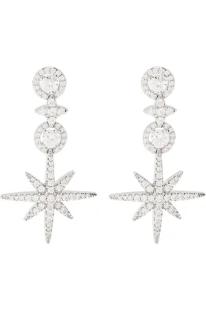 APM Monaco Météorites and Circles pavé drop earrings