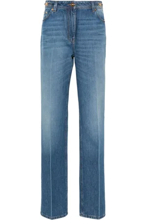 VERSACE Mid-rise tailored boyfriend jeans