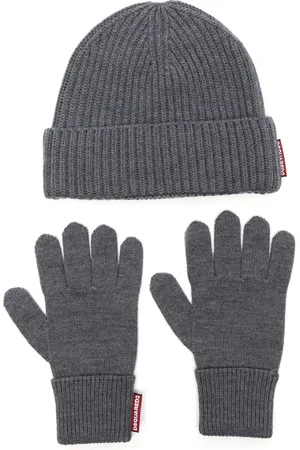 Dsquared2 Wool beanie and gloves set