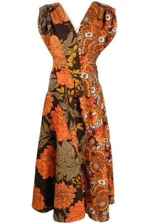 Colville Expressionist upcycled floral-print dress