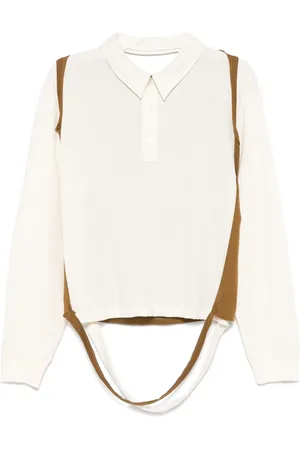 ECKHAUS LATTA Deconstructed polo shirt