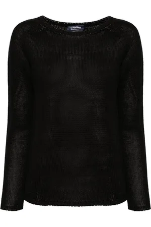 Max Mara Boat-neck linen jumper
