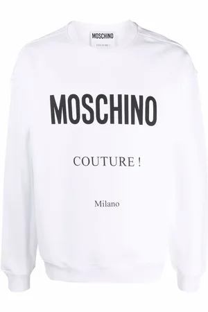 Moschino Logo-print crew neck jumper