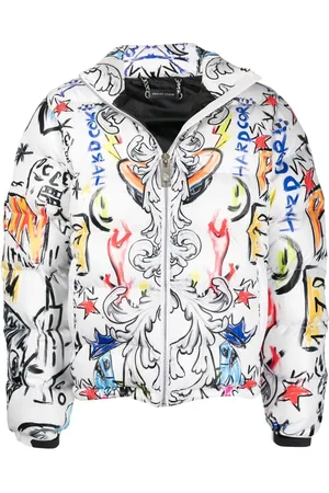 Philipp Plein Skull and Plein padded jacket