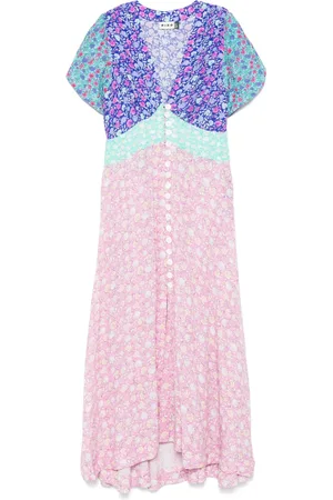 RIXO London Floral-print midi dress