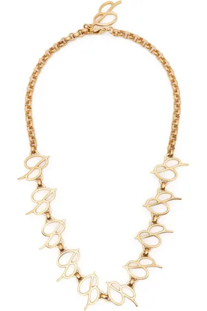 BLUMARINE Logo-embellished choker necklace