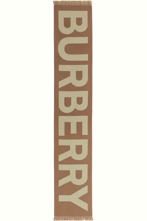 Burberry Logo wool jacquard scarf