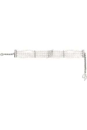BLUMARINE Pearl-embellished choker necklace