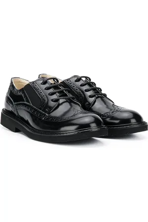 ANDREA MONTELPARE Patent round-toe brogues