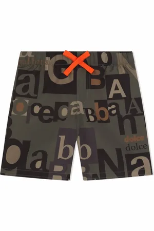 Dolce & Gabbana All-over typeface logo shorts