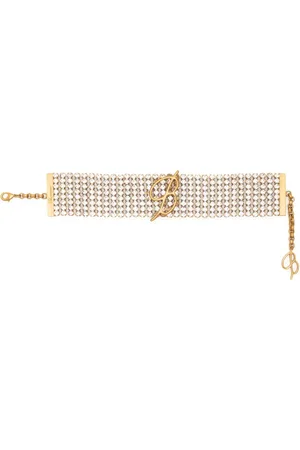 BLUMARINE Rhinestone-embellished choker necklace