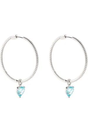 APM Monaco Crystal-embellishment clicker hoops