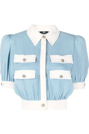 Elisabetta Franchi Button-up cropped shirt