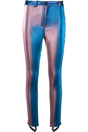 Roberto Cavalli Flat front stirrup trousers