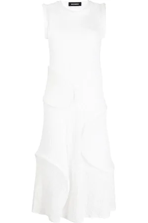 MELITTA BAUMEISTER Panelled textured-finish midi dress