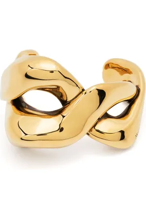 Alexander McQueen Twisted antique-finish cuff bracelet