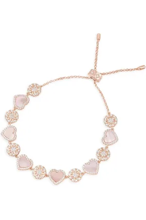 APM Monaco Nacre Heart & Dot adjustable bracelet