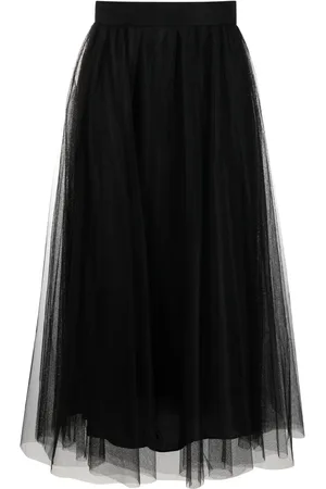 ZIMMERMANN High-waisted tulle midi skirt