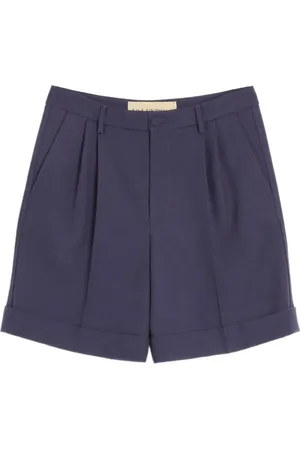 VALENTINO GARAVANI Cuffed wool Bermuda shorts