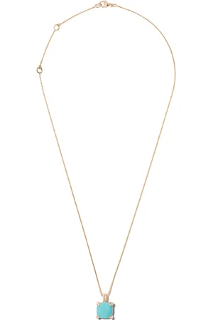 David Yurman 18kt yellow Châtelaine turquoise and diamond pendant necklace