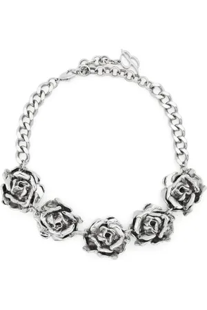 BLUMARINE Rose-detail choker necklace