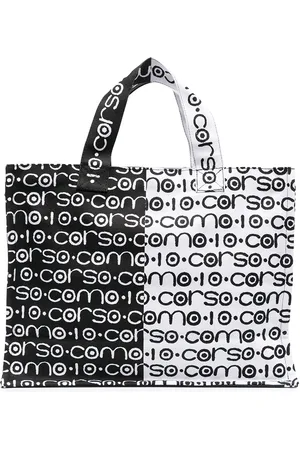 10 CORSO COMO Two-tone logo canvas bag
