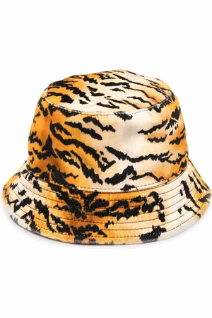 Serafini Tiger-print cotton bucket hat