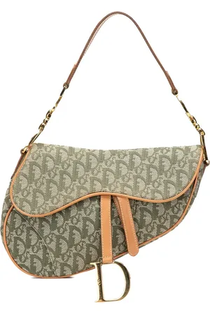 Dior 2001 Diorissimo Canvas Saddle Bag shoulder bag